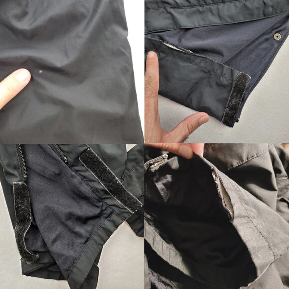 FootJoy DryJoys Golf Rain Pants Black Tear Away Zippered Snaps Men's Large - Picture 4 of 12